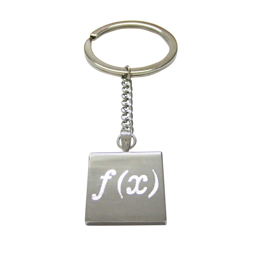 Etched Mathematical Function Of X Pendant Keychain - image 1